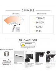 20W Eurotrack Hvítur 100*86mm hús