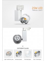 20W Eurotrack Hvítur 100*86mm hús