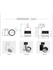 20W Eurotrack Hvítur 100*86mm hús