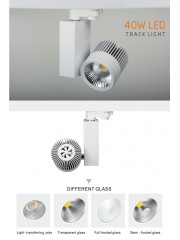 40W Eurotrack Hvítur 100*132mm hús